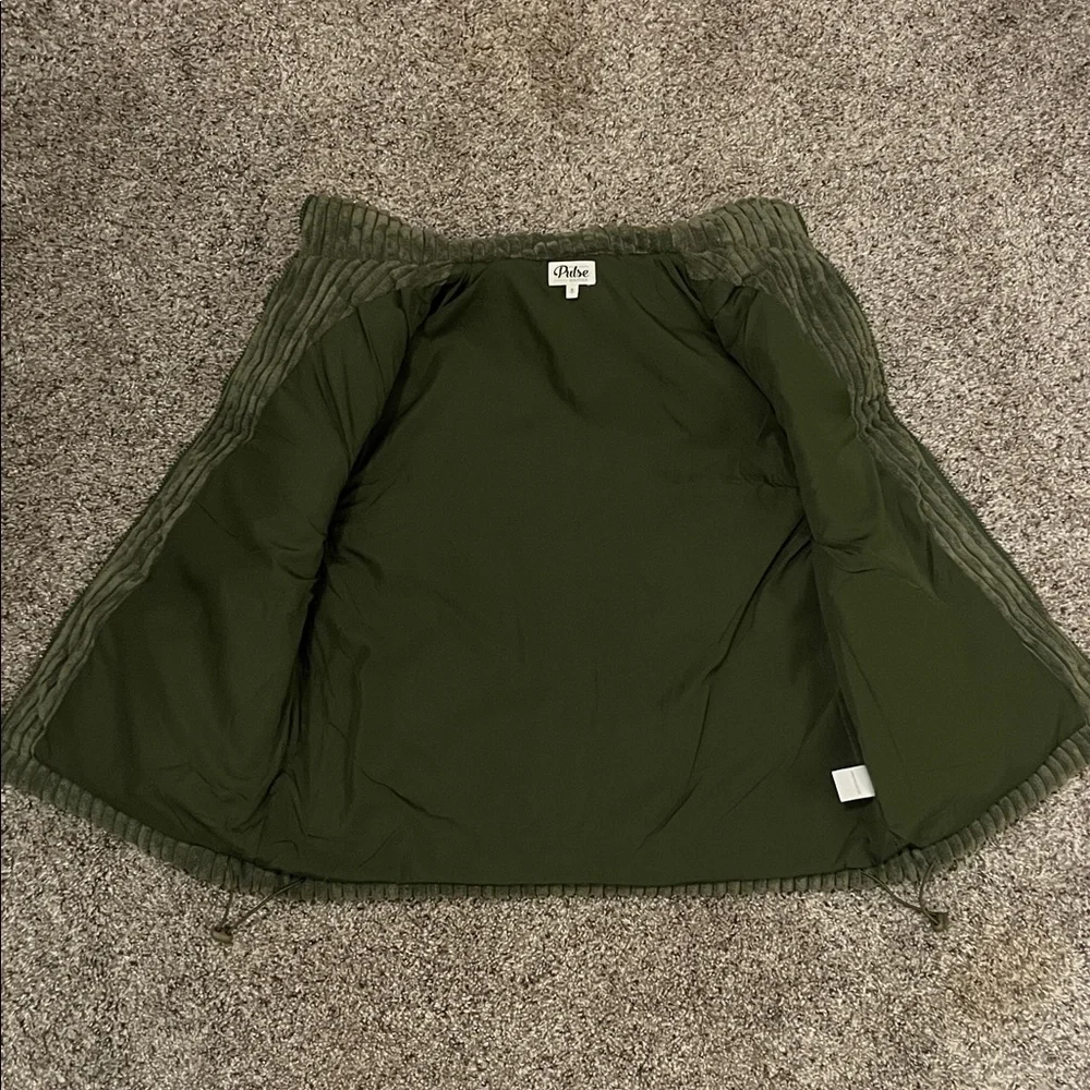 Pulse Boutique Olive Green Corduroy Vest - Picture 5 of 6